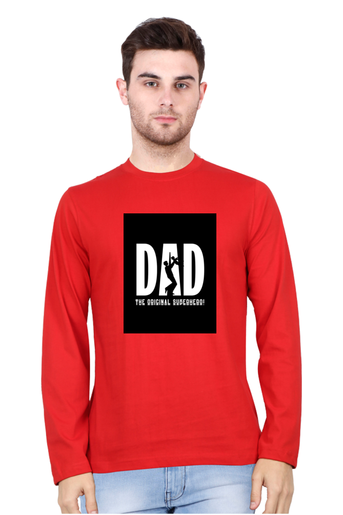 Bluelander Full Sleeve T-Shirt: Celebrate Dad, the Original Superhero, with Supreme Comfort and Style