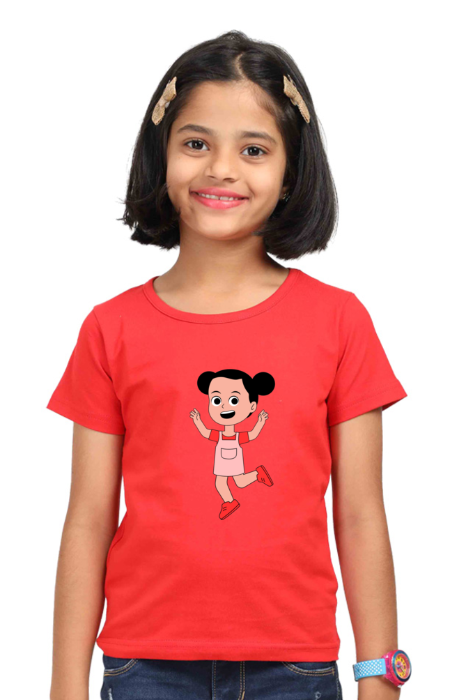 Twirl into Fun: Bluelander's Girls Cotton Half Sleeve Tees Delight!