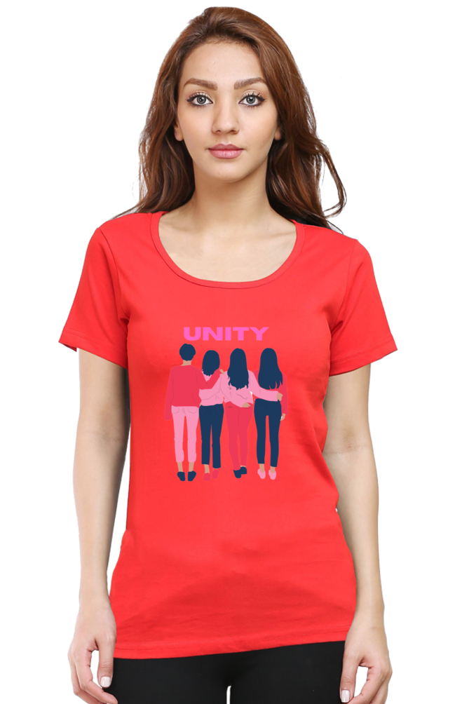 BlueLander's Cotton Half Sleeve T-Shirts: Enhanced Design, Supreme Comfort for Girls and Women – A Sign of Unity in Style and Comfort.