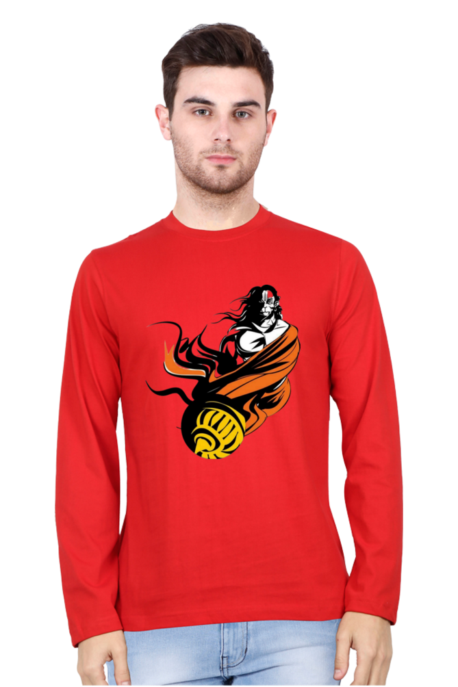 Hanuman's Strength, Modern Style: Bluelanders Premium Full-Sleeve T-Shirt