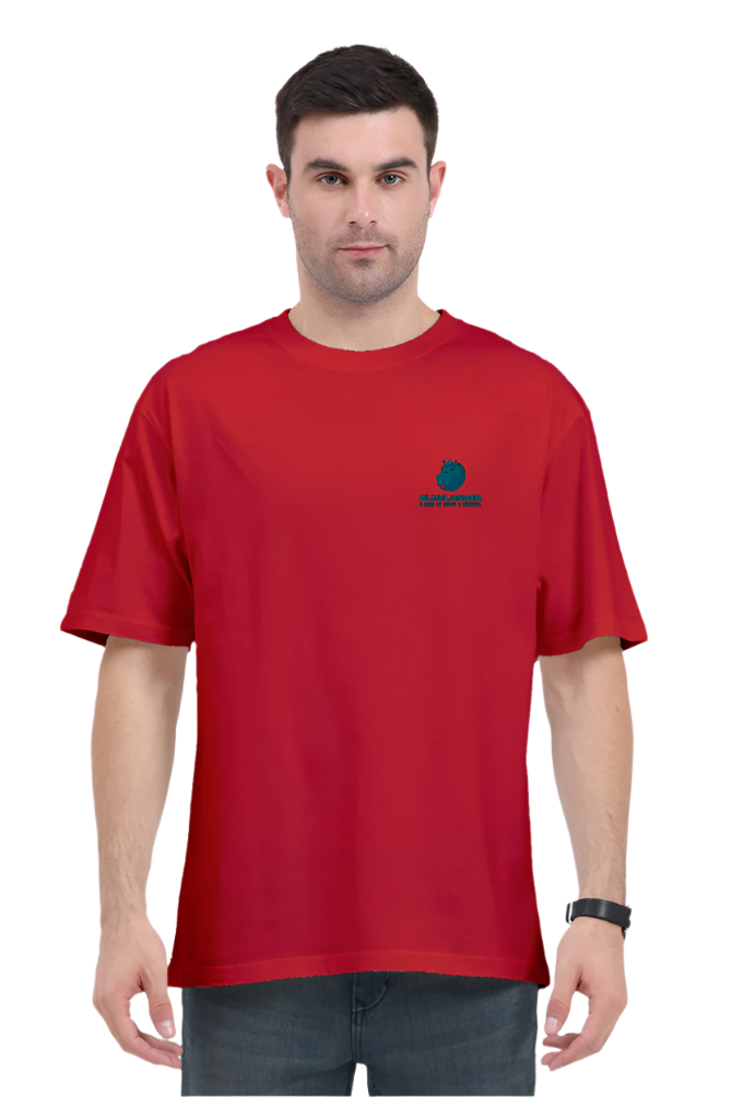 Oversized Comfort, Classic Style: Bluelanders soft cotton bio washed Unisex T-Shirt.