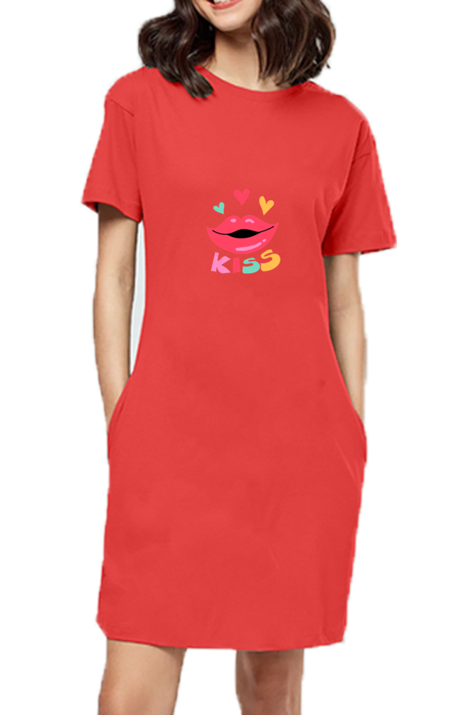 Elevate style with Bluelander's Soft Cotton Girls Full T-Shirt Dress