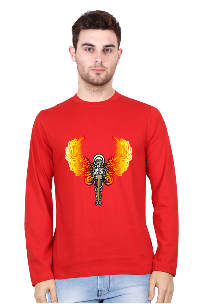 Glow Up Your Nights: Bluelander's Night Glow Cotton Full Sleeve T-Shirt Illuminates Your Style with Futuristic Designs!
