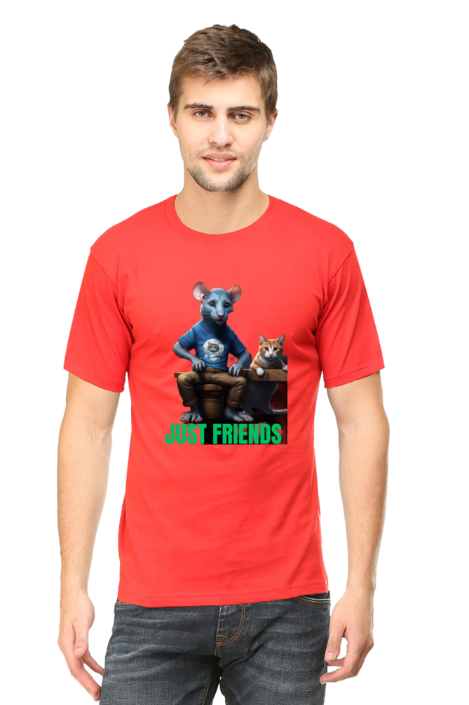 BlueLander's Half Sleeve Cotton T-Shirt with Enhanced Design – Fusing AI and Human Craftsmanship.step out with style and confidence.