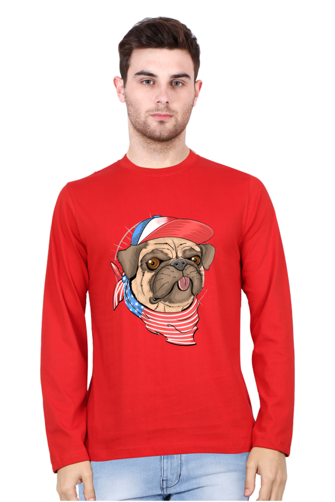 Brighten Your Day with Bluelander Cotton Full Sleeve T-Shirt | 'Play with Colors, Take the Pain Out' Design | 100% Cotton, Pre-Shrunk, Bio Washed