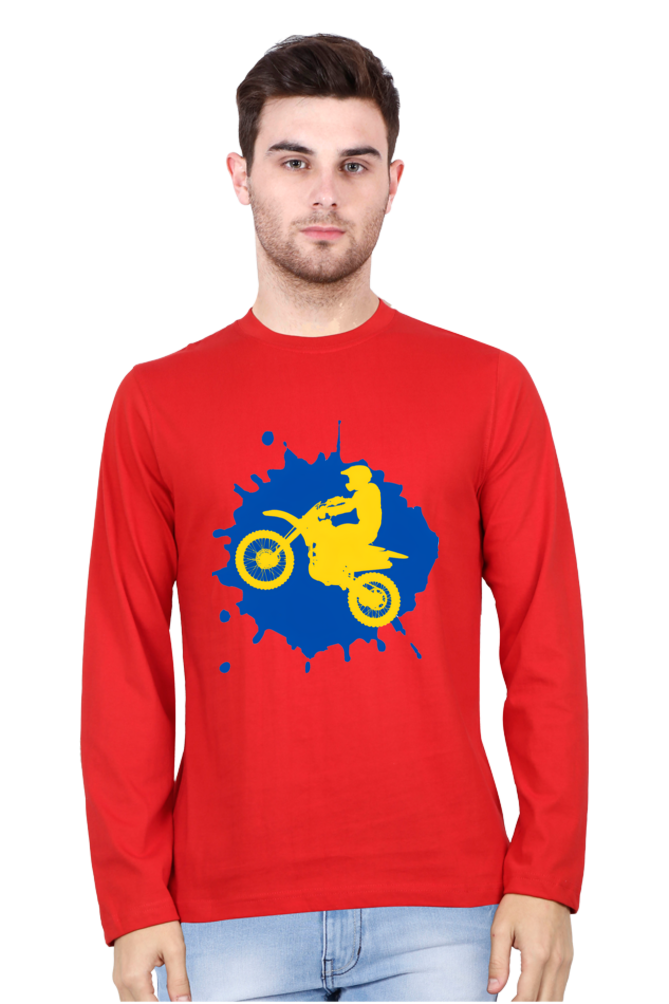 Bluelander's Cotton Full Sleeve T-Shirt: Ride in Style with Safety in the Best Designs!