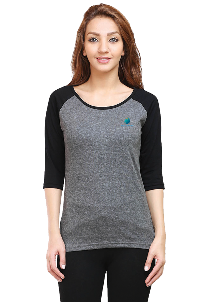 Bluelander Raglan Full Sleeve T-Shirt for Girls and Women Infuse Positive Energy and Slay All Day with Style