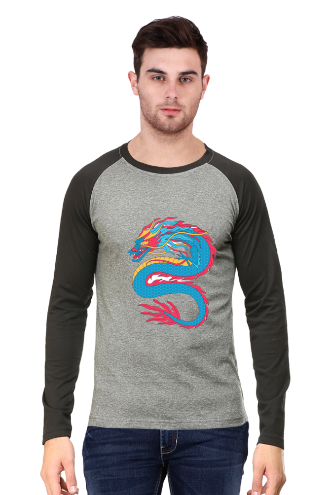 Bluelander's Raglan Cotton Full Sleeve Tee - Unleash Fashion Forward Comfort!