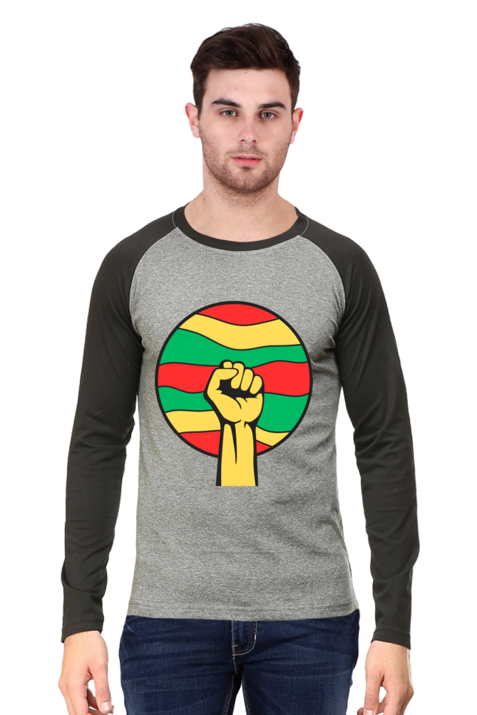 Unleash Your Style with Bluelander's Raglan Cotton Full Sleeve T-Shirt: Get Noticed Wherever You Go!