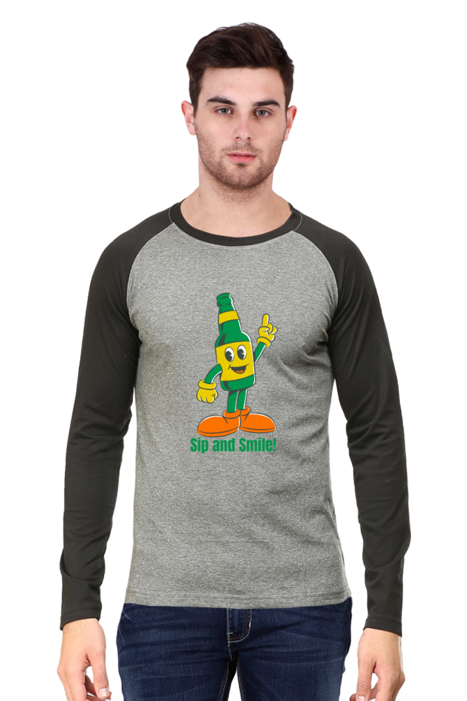 Style Redefined: Bluelander's Raglan Cotton Full Sleeve Tee!