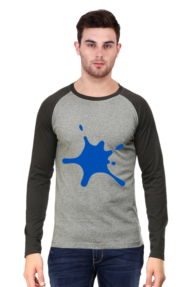 Color Splash Fun: Dive into Bluelander's Raglan Cotton Full Sleeve T-Shirts!
