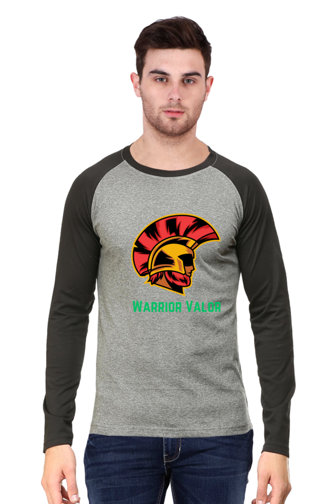 Elevate Your Style: Bluelander's Raglan Cotton Full Sleeve T-Shirt with Enhanced Design!