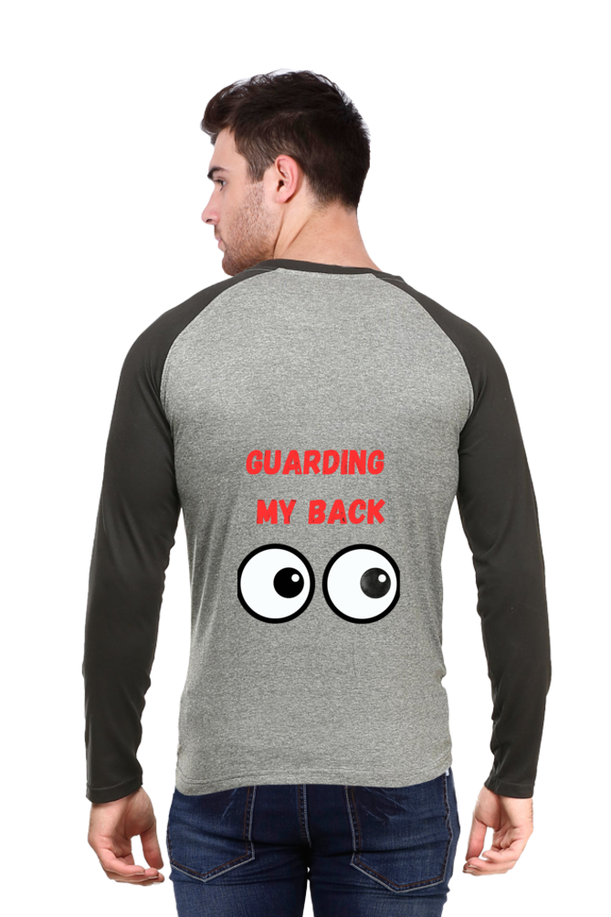 Elevate Your Backstyle: Bluelander's Enhanced Design Raglan Full Sleeve Tee – Step Out with Confidence.