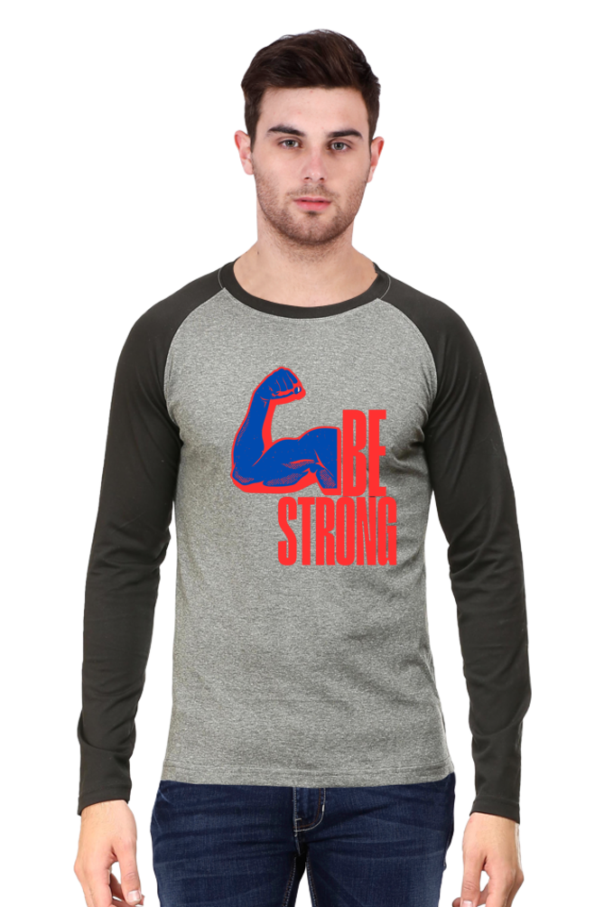 Stay Strong, Stay Stylish: Bluelander Raglan Full Sleeve T-Shirt – Elevate Your Comfort and Resilience with Supreme Design.