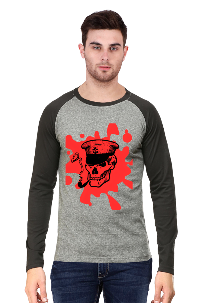 Step into Tomorrow: Bluelander's Raglan Cotton Full Sleeve T-Shirt - Embrace Futuristic Designs, Bid Farewell to the Past!