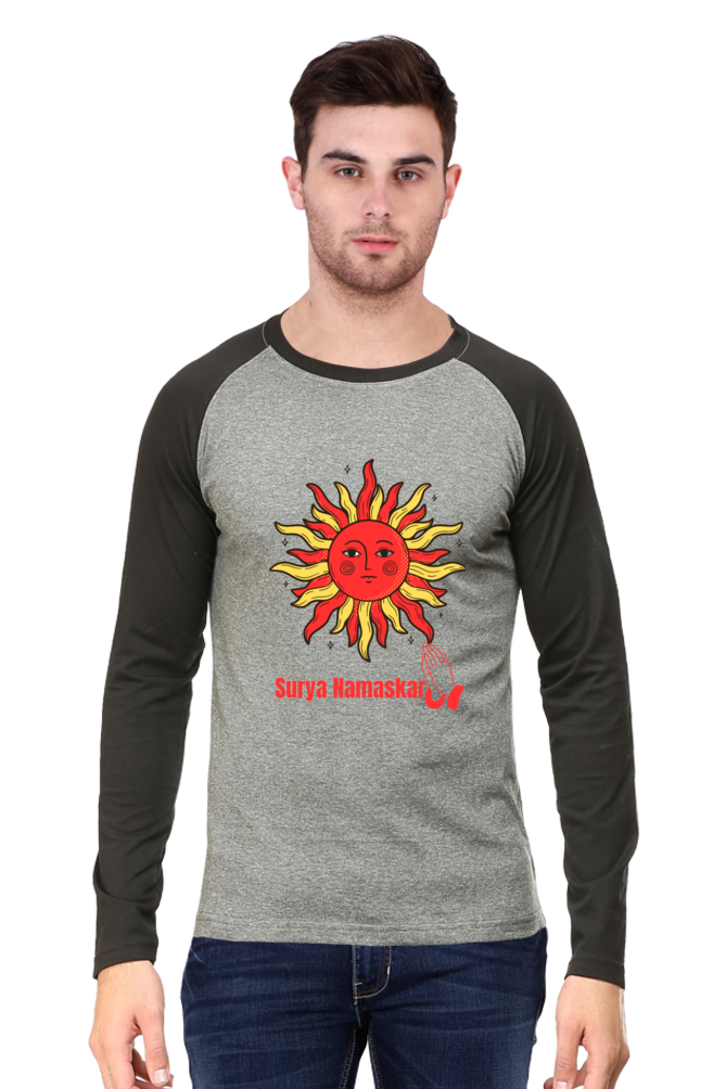 Color Your World with Comfort: Bluelander's Raglan Cotton Full Sleeve Tee!