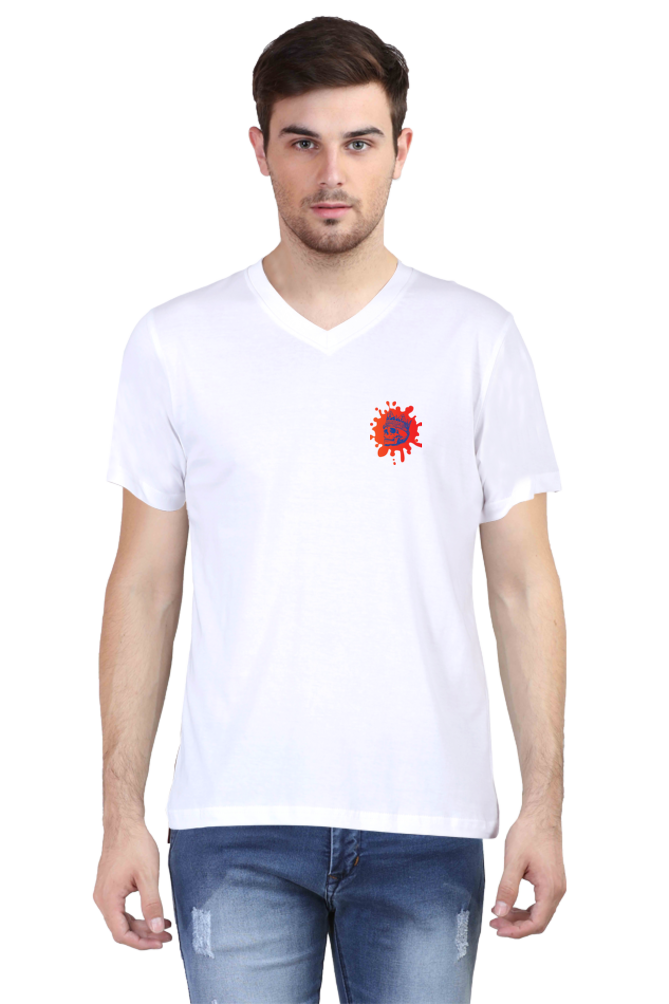 Make a Statement: Bluelander's V Neck Cotton Half Sleeve T-Shirts - Redefining Fashion with Futuristic Designs!