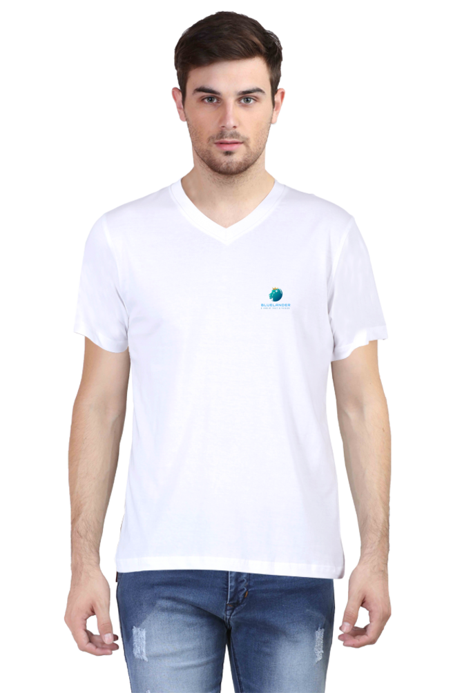 Vibrant Vibes Await: Dive into Adventure with Bluelander's V Neck Cotton Half Sleeve Tees!