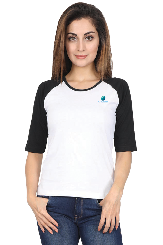 Bluelander Raglan Full Sleeve T-Shirt for Girls and Women Infuse Positive Energy and Slay All Day with Style