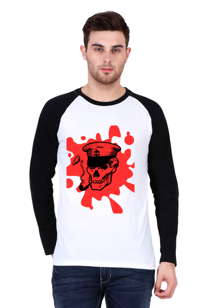 Step into Tomorrow: Bluelander's Raglan Cotton Full Sleeve T-Shirt - Embrace Futuristic Designs, Bid Farewell to the Past!