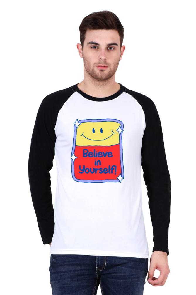 Raglan Rhythm: Dance Through Life with Bluelander's Raglan Cotton Full Sleeve Tee!