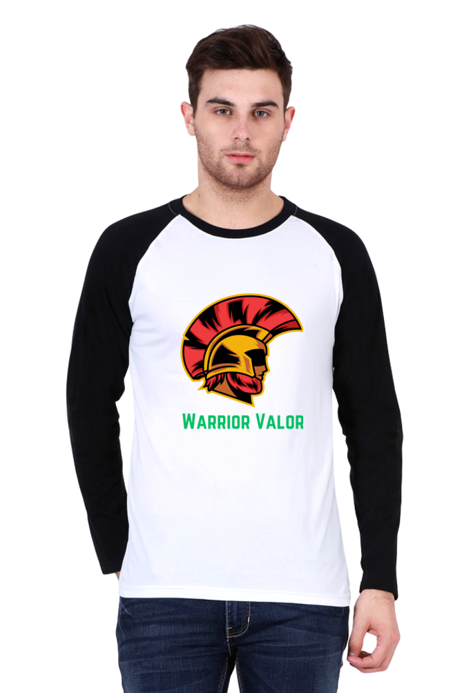 Elevate Your Style: Bluelander's Raglan Cotton Full Sleeve T-Shirt with Enhanced Design!