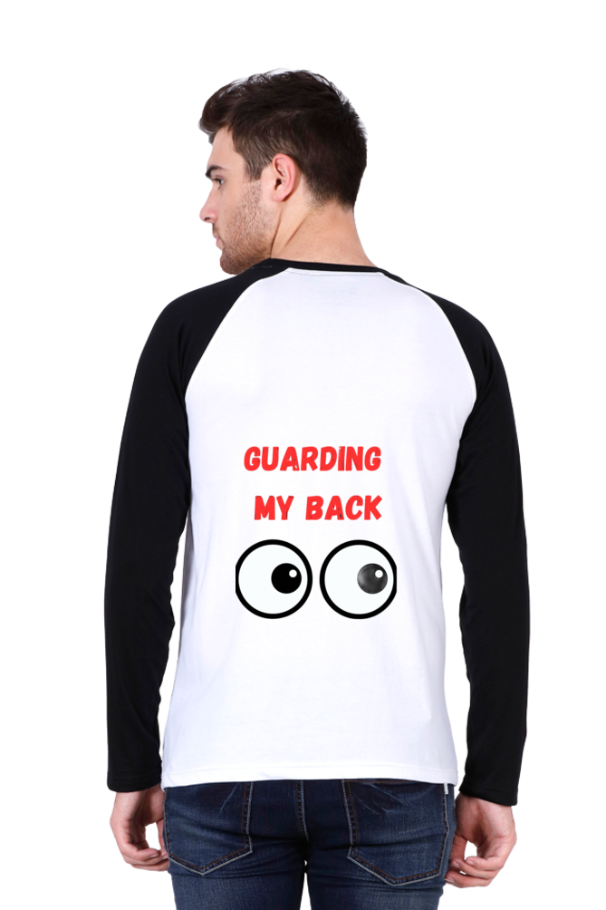 Elevate Your Backstyle: Bluelander's Enhanced Design Raglan Full Sleeve Tee – Step Out with Confidence.