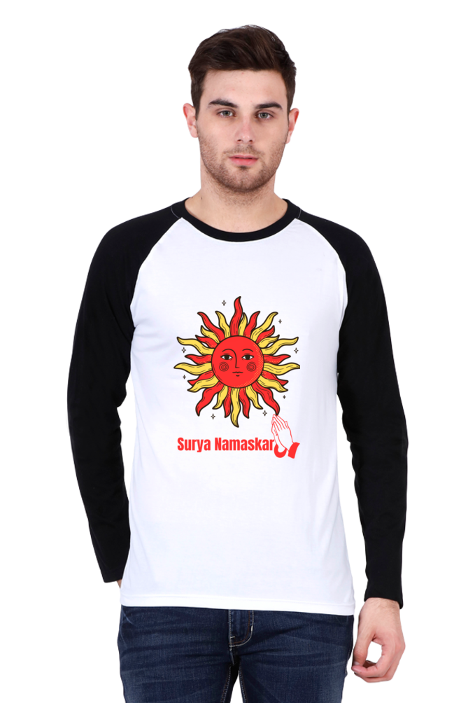 Color Your World with Comfort: Bluelander's Raglan Cotton Full Sleeve Tee!