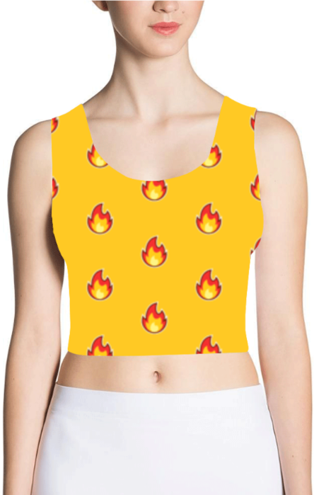 Embrace Timeless Style with Bluelander's All Over Print Crop Tops.