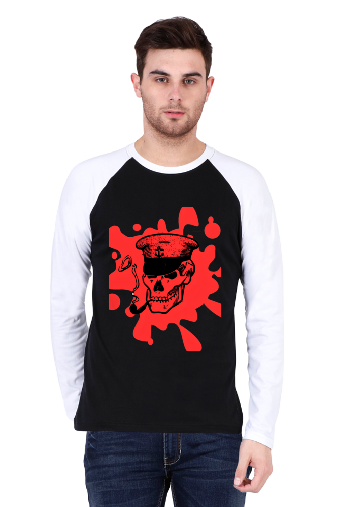 Step into Tomorrow: Bluelander's Raglan Cotton Full Sleeve T-Shirt - Embrace Futuristic Designs, Bid Farewell to the Past!