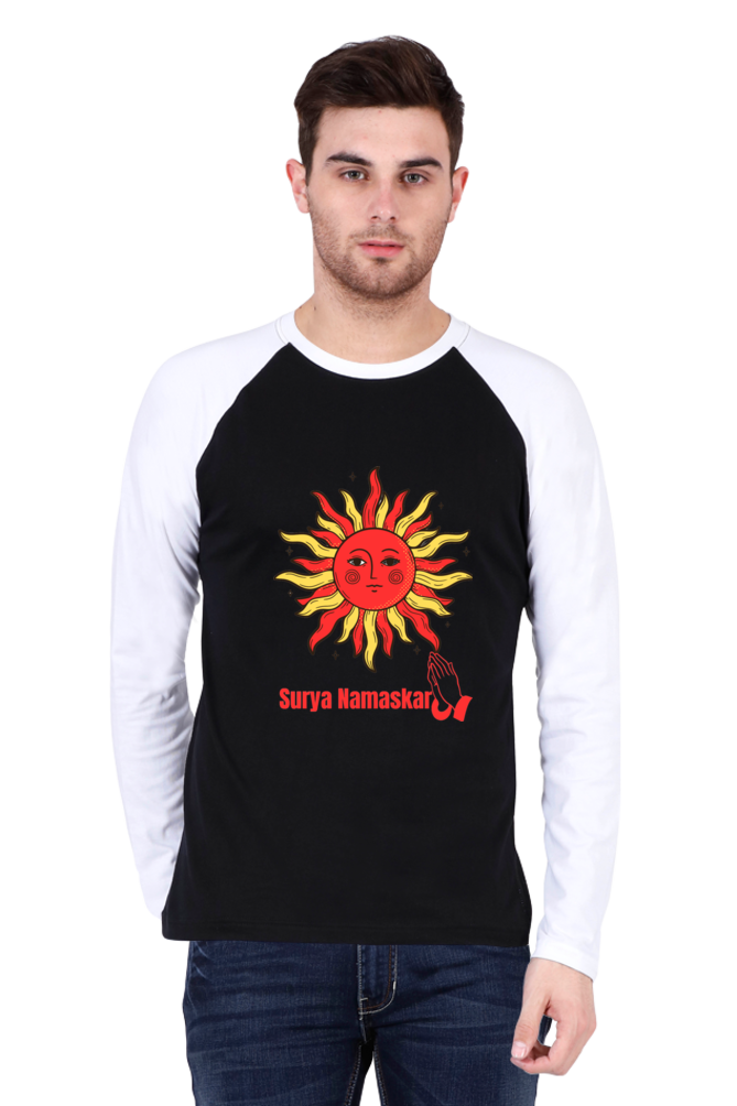 Color Your World with Comfort: Bluelander's Raglan Cotton Full Sleeve Tee!