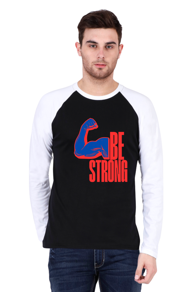Stay Strong, Stay Stylish: Bluelander Raglan Full Sleeve T-Shirt – Elevate Your Comfort and Resilience with Supreme Design.