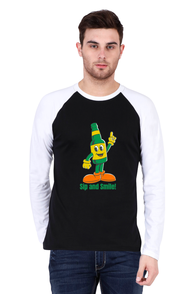 Style Redefined: Bluelander's Raglan Cotton Full Sleeve Tee!