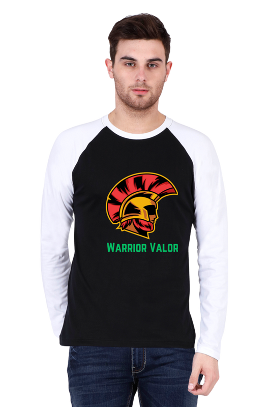 Elevate Your Style: Bluelander's Raglan Cotton Full Sleeve T-Shirt with Enhanced Design!
