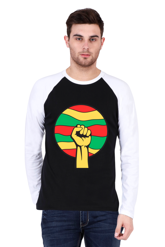 Unleash Your Style with Bluelander's Raglan Cotton Full Sleeve T-Shirt: Get Noticed Wherever You Go!