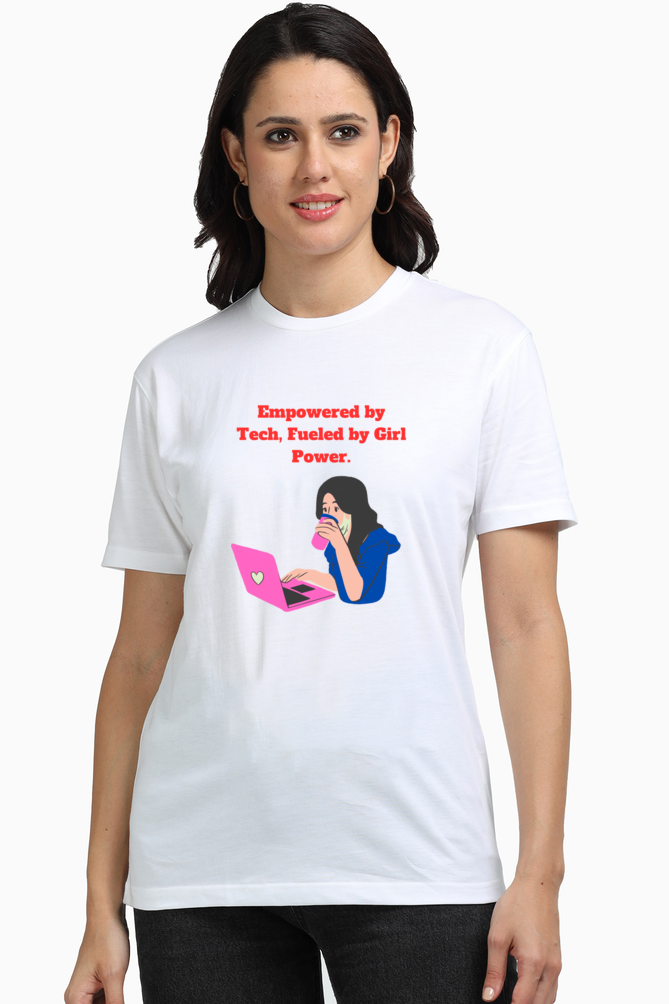 Bluelander's Supima Cotton Half Sleeve Tee For Girls and Women : Unleashing Feminism in Style with Supreme Comfort and Enhanced Design.