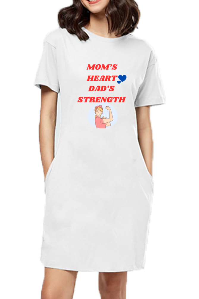 Bluelander's Cotton Girls Full T-shirt Dress: Effortless Style and Supreme Comfort.