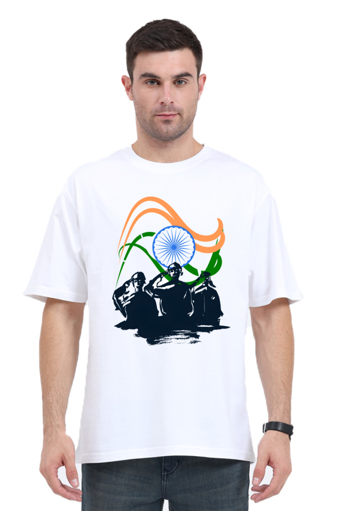 Express Your Pride: Bluelander's Oversize Standard Cotton T-Shirts Bring Comfort and Patriotism Together!