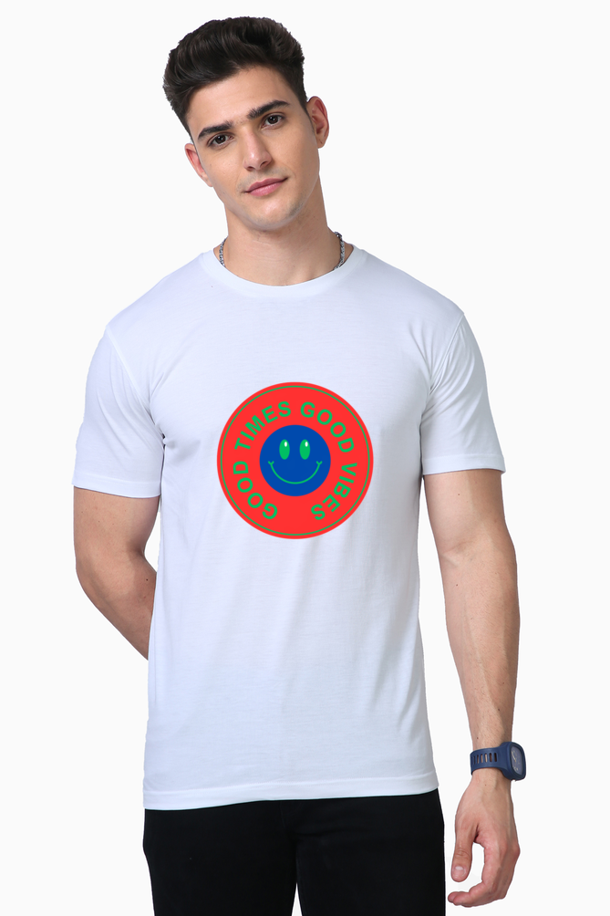 Create Memorable Moments: Bluelander's Supima Cotton Half Sleeve T-Shirt, Where Style Meets Fun!