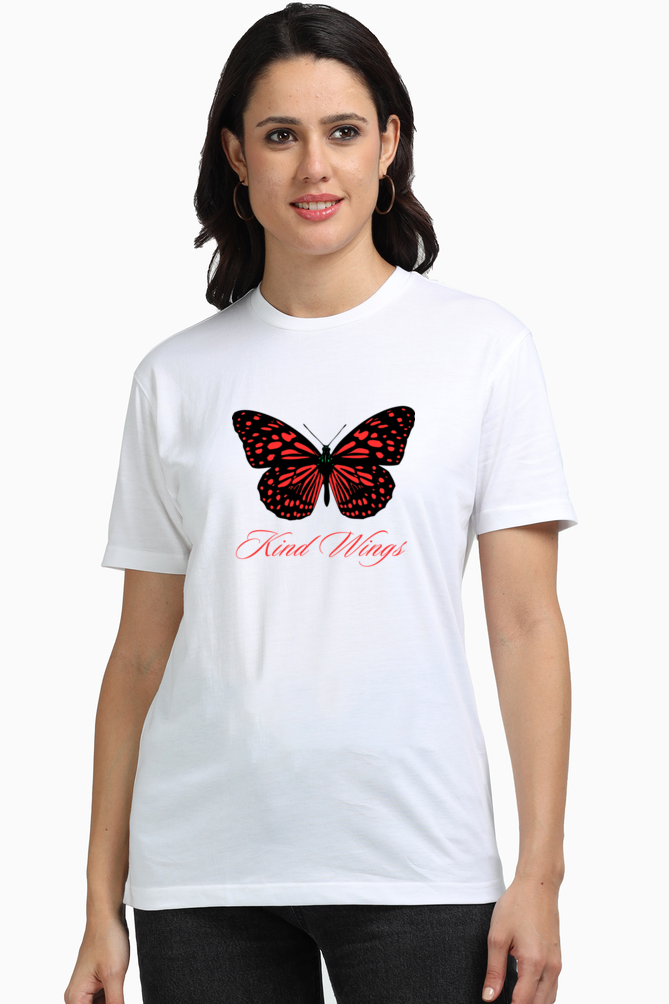 Bluelander Girls and Women's Supima T-Shirt -Supreme Comfort, Enhanced Design, You Got the King Wings. Fly Free, Fly High.