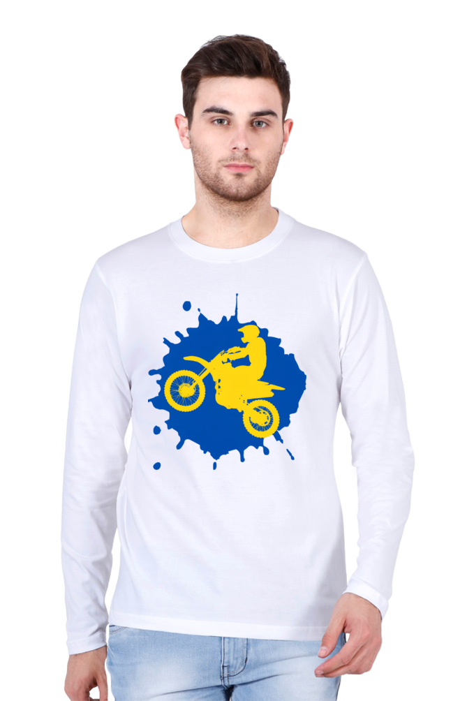Bluelander's Cotton Full Sleeve T-Shirt: Ride in Style with Safety in the Best Designs!