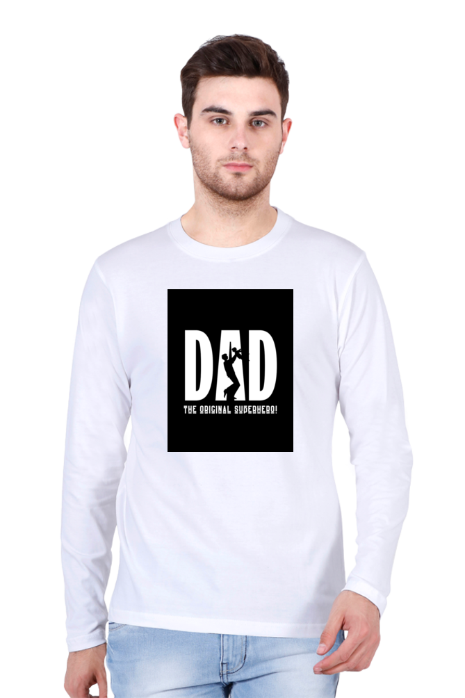 Bluelander Full Sleeve T-Shirt: Celebrate Dad, the Original Superhero, with Supreme Comfort and Style