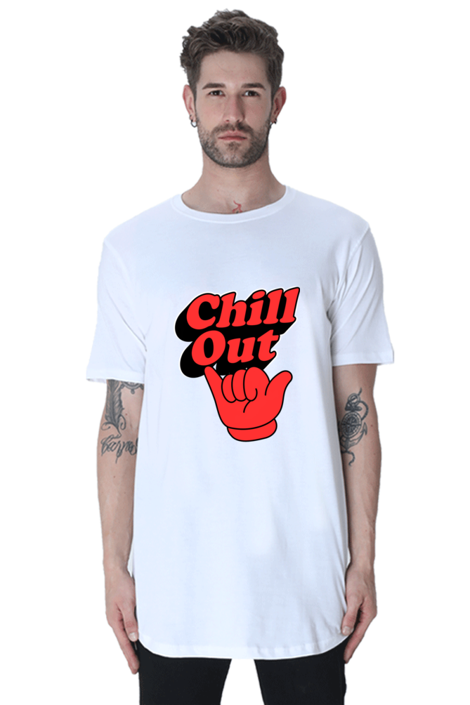 Supreme Comfort, Ultimate Style: Bluelander's  half sleeve longline curved t shirts.– Your Ticket to Unmatched Wardrobe Brilliance.