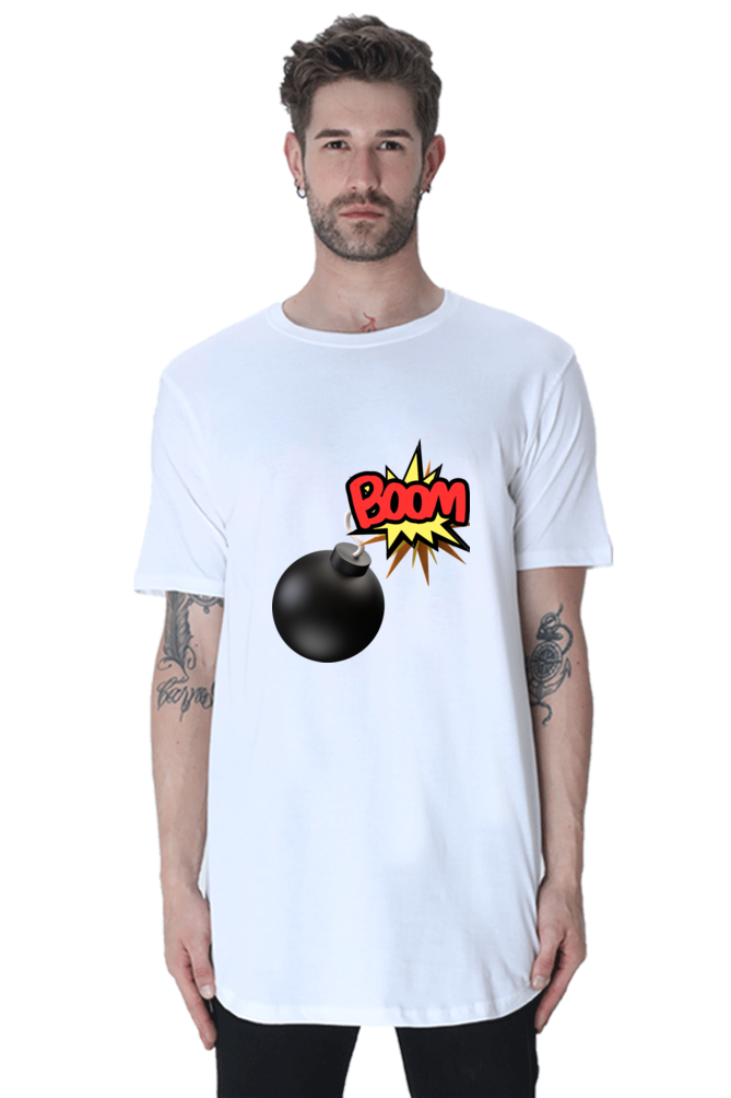Make a Style Statement with Bluelander's Cotton Half Sleeve Longline Curved T-Shirts!