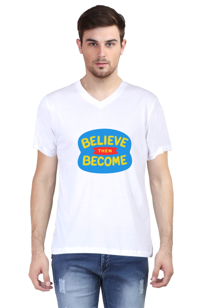 Vibrant Vibes Await: Dive into Adventure with Bluelander's V Neck Cotton Half Sleeve Tees!