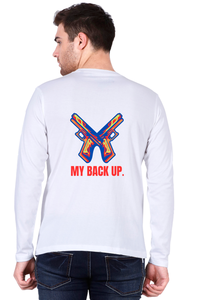 Bluelander's Cotton Full Sleeve T-Shirt: Take Your Back Up in Style.