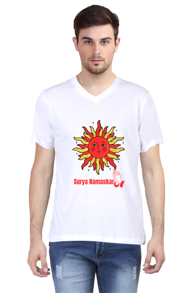 Unveil the Next Level of Design with Bluelander's V Neck Cotton Half Sleeve T-Shirts!