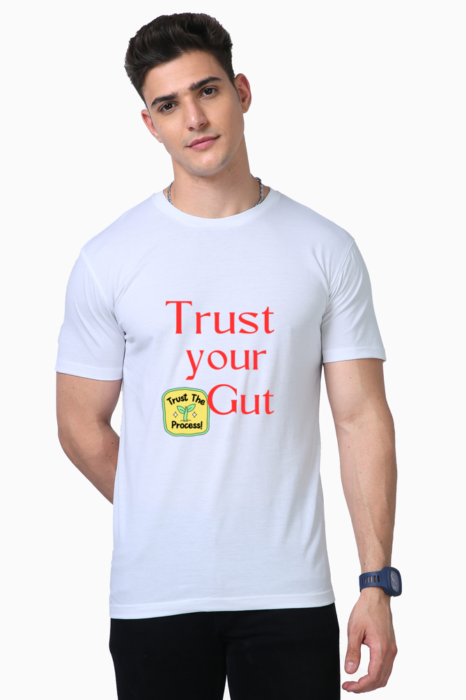 Supreme Comfort Unleashed: Bluelander Supima Half Sleeve T-Shirt Trust Your Gut, Trust the Process and be Invincible