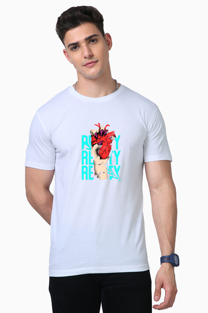 Bluelander Supima Half Sleeve T-Shirts: Elevate Your Style with Supreme Comfort and Extraordinary Quality Designs – Face the Reality with Confidence.