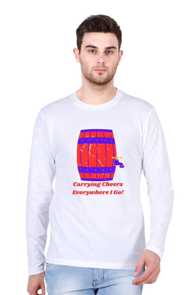 Launch Your Style Journey: Bluelander's Cotton Full Sleeve T-Shirt - Where Fashion Begins!